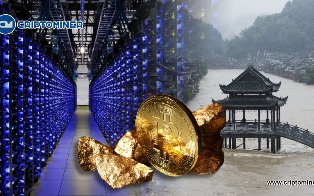 Las inundaciones en China afectan a mineros del Bitcoin