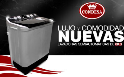 Nuevas lavadoras semiautomáticas de Condesa hechas en Venezuela